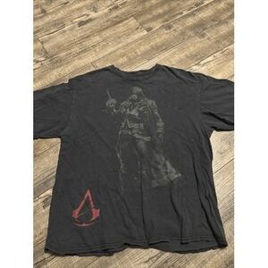 Assassin's Creed Unity Graphic Tee Mens T-Shirt Short Sleeve Black Size XL Read